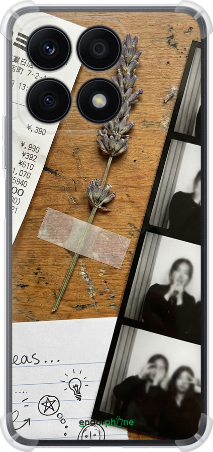 Силикон с усиленными углами чехол Aesthetic Scrapbook Collage для Huawei Honor X8a - 6773sp-2963 изображение 