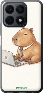 Силиконовый чехол Funny Capybara CEO Working для Huawei Honor X8a - 6777u-2963 изображение 