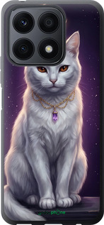 Силіконовий чехол Mystic White Cat Gothic Dark Purple Gold для Huawei Honor X8a - 6805u-2963 изображение 