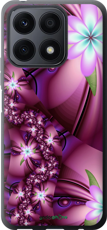 

Силіконовий чохол "Квіткова мозаїка" для Huawei Honor X8a, Рожевий