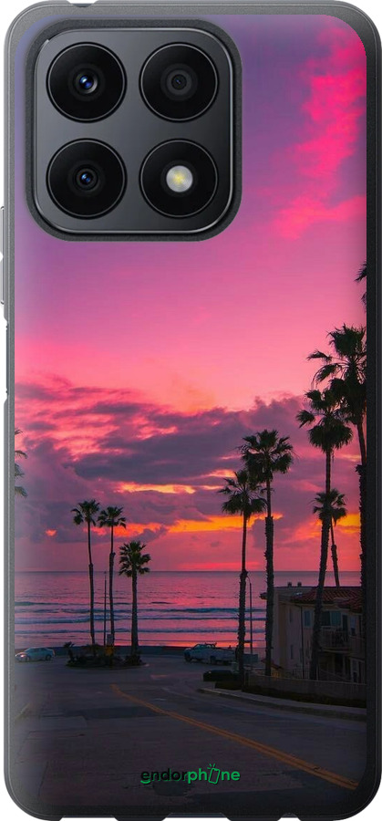 Силиконовый чехол Пальмы для Huawei Honor X8a - 5873u-2963 изображение 