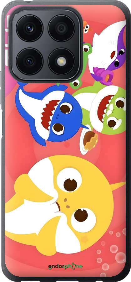 Силіконовий чехол Бейби Шаркс для Huawei Honor X8a - 6305u-2963 изображение 