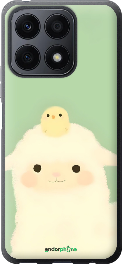 Силиконовый чехол Барашек и ципленок для Huawei Honor X8a - 6369u-2963 изображение 