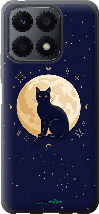 Силиконовый чехол Cute Cat Celestial/Witchy для Huawei Honor X8a - 6787u-2963 изображение 