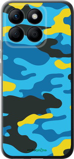 Силіконовий чехол Жовто-блакитний камуфляж для Huawei Honor X8b - 1084u-3614 изображение 