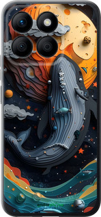 Силиконовый чехол Кит в космосе для Huawei Honor X8b - 6328u-3614 изображение 