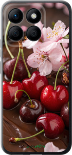 Силиконовый чехол Вишня в шоколаде для Huawei Honor X8b - 6698u-3614 изображение 