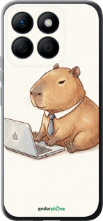 Силиконовый чехол 'Funny Capybara CEO Working' для Huawei Honor X8b изображение 1