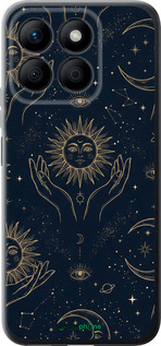 Силиконовый чехол 'Celestial Harmony: Sun & Moon Gold Mystic Pattern' для Huawei Honor X8b изображение 3