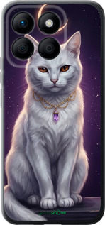 Силиконовый чехол Mystic White Cat Gothic Dark Purple Gold для Huawei Honor X8b - 6805u-3614 изображение 