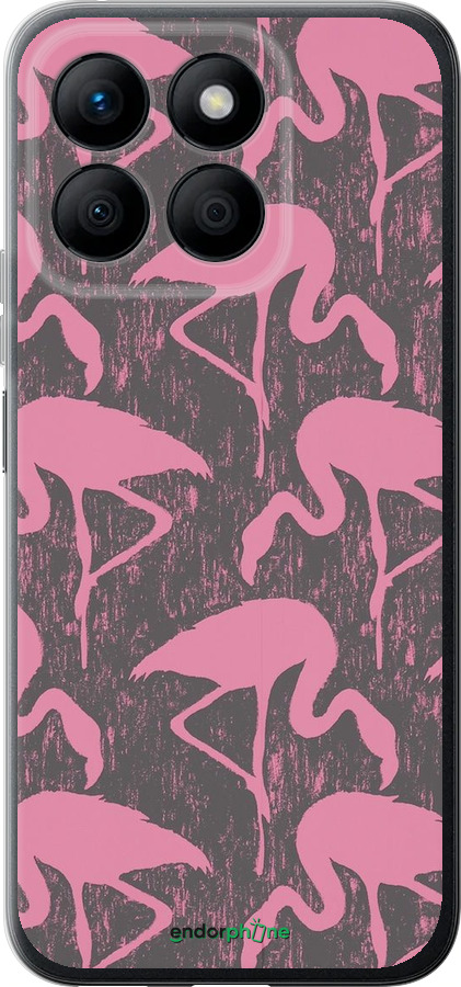 Силіконовий чехол Vintage-Flamingos для Huawei Honor X8b - 4171u-3614 изображение 