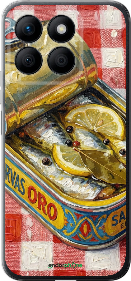 Силіконовий чехол Vintage Sardine Tin Phone для Huawei Honor X8b - 6772u-3614 изображение 