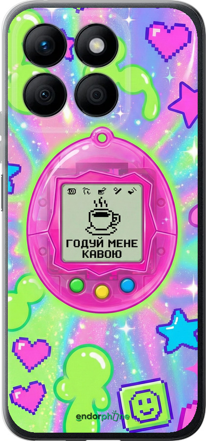 Силіконовий чехол Y2K Aesthetic Retro Pet: Годуй мене кавою для Huawei Honor X8b - 6784u-3614 изображение 