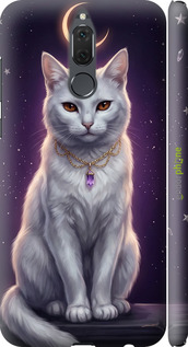 3D пластиковий матовий чехол Mystic White Cat Gothic Dark Purple Gold для Huawei Mate 10 Lite - 6805m-1240 изображение 