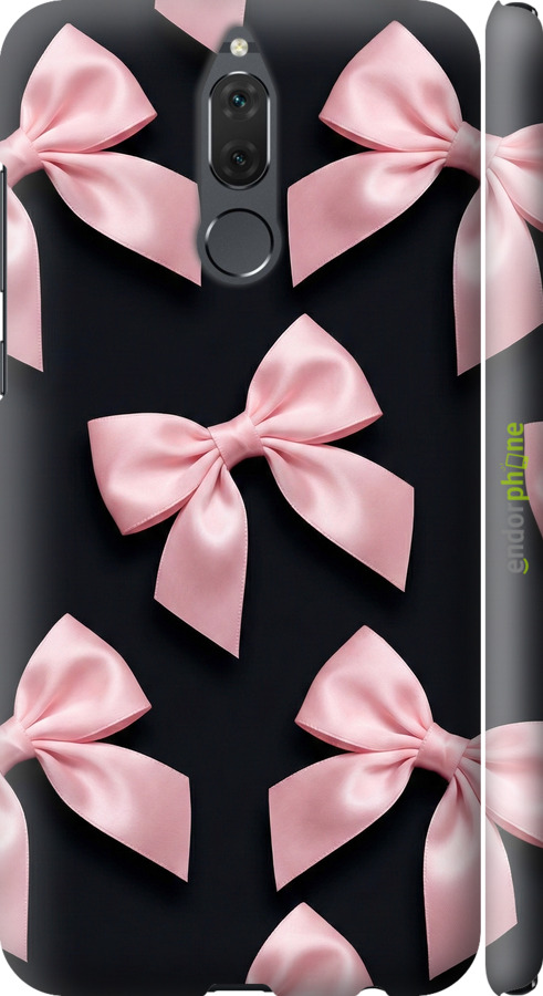 3D пластиковый матовый чехол Coquette Ribbons Dark Coquette для Huawei Mate 10 Lite - 6767m-1240 изображение 