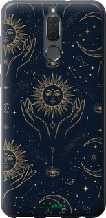 2D пластиковий чехол Celestial Harmony: Sun & Moon Gold Mystic Pattern для Huawei Mate 10 Lite - 6778t-1240 изображение 