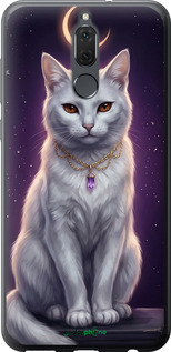 2D пластиковий chehol(1620) - TRANSLATE NOT EXISTS 'Mystic White Cat Gothic Dark Purple Gold' dlya(1621) - TRANSLATE NOT EXISTS Huawei Mate 10 Lite - 6805t-1240 изображение 1