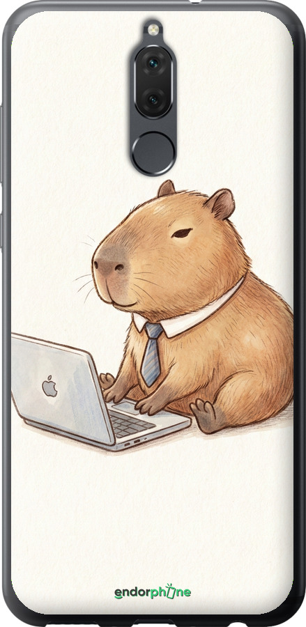 2D пластиковый чехол Funny Capybara CEO Working для Huawei Mate 10 Lite - 6777t-1240 изображение 