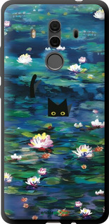TPU чехол із зображенням водяних лілій та кішок для Huawei Mate 10 Pro - 6257b-1138 изображение 