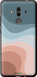 TPU чехол С синими и розовыми волнами в стиле ретро для Huawei Mate 10 Pro - 6532b-1138 изображение 