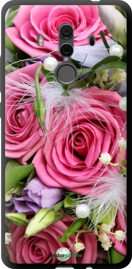 

TPU чорний чохол "Ніжність" для Huawei Mate 10 Pro, Рожевий
