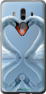 Силиконовый чехол Лебеди для Huawei Mate 10 Pro - 6007u-1138 изображение 