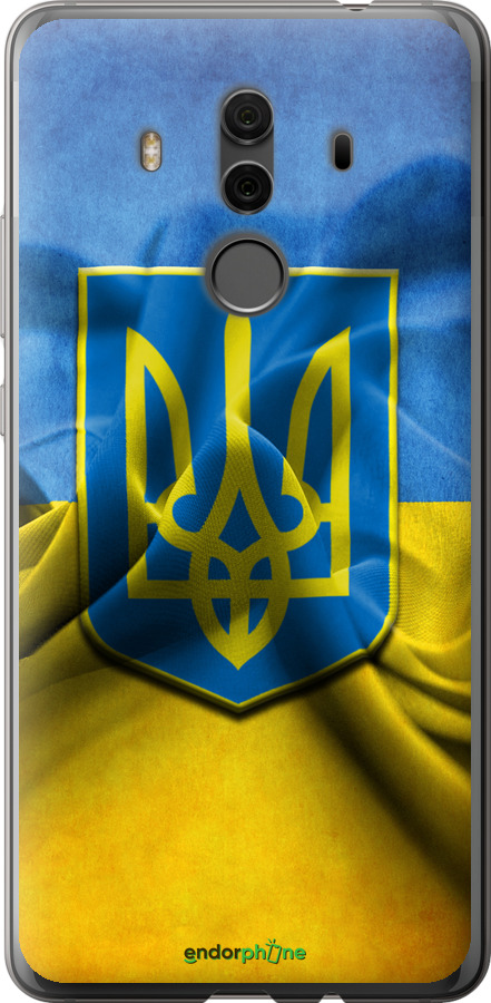 

Силіконовий чохол "Прапор та герб України" для Huawei Mate 10 Pro, Блакитний