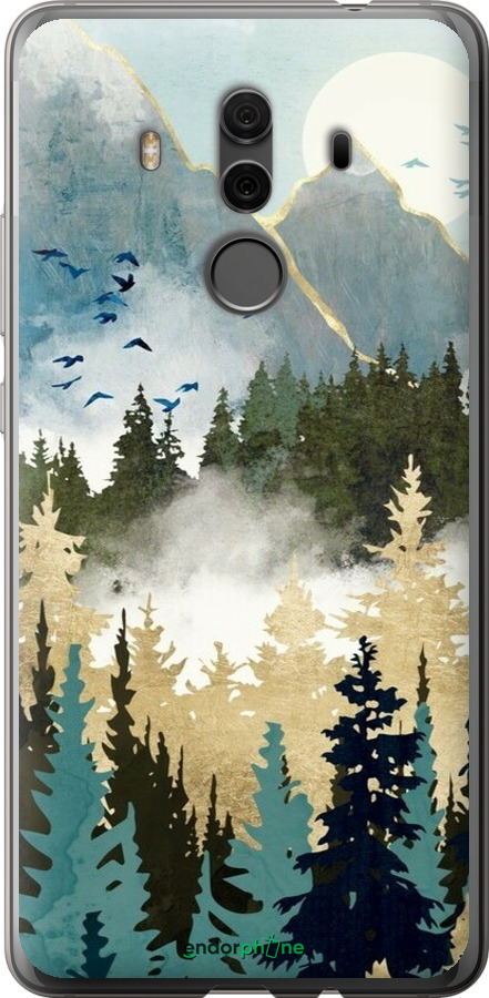 2D пластиковый чехол С изображением лесного пейзажа для Huawei Mate 10 Pro - 6548t-1138 изображение 
