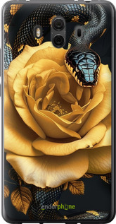 Силіконовий чехол Black snake and golden rose для Huawei Mate 10 - 6068u-1116 изображение 