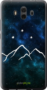 Силіконовий чехол Гори та зірки намальовані на тлі галактики для Huawei Mate 10 - 6490u-1116 изображение 
