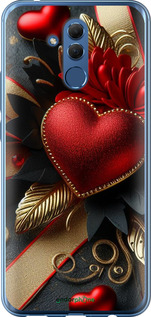 Силиконовый чехол Сердечки v2 для Huawei Mate 20 Lite - 5832u-1575 изображение 