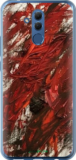 Силиконовый чехол Абстрактная композиция в красных тонах для Huawei Mate 20 Lite - 6541u-1575 изображение 