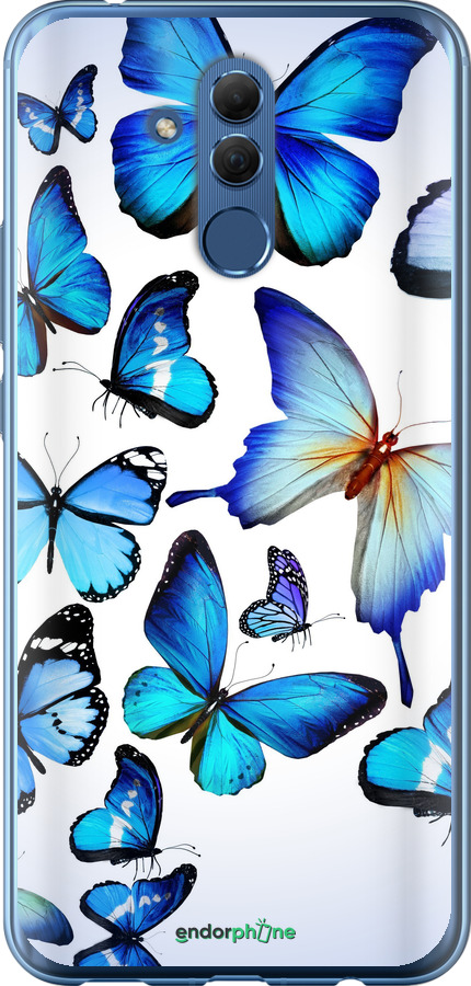 Силіконовий чехол Метелики для Huawei Mate 20 Lite - 6023u-1575 изображение 