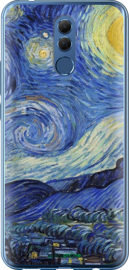 Силиконовый чехол «Звездная ночь» Винсента Ван Гога для Huawei Mate 20 Lite - 6433u-1575 изображение 
