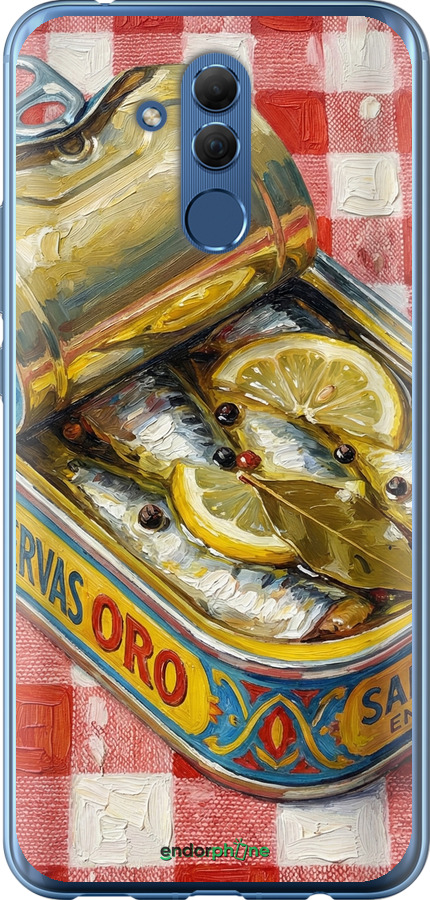 Силиконовый чехол Vintage Sardine Tin Phone для Huawei Mate 20 Lite - 6772u-1575 изображение 
