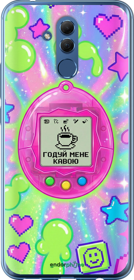 Силиконовый чехол Y2K Aesthetic Retro Pet: Годуй мене кавою для Huawei Mate 20 Lite - 6784u-1575 изображение 