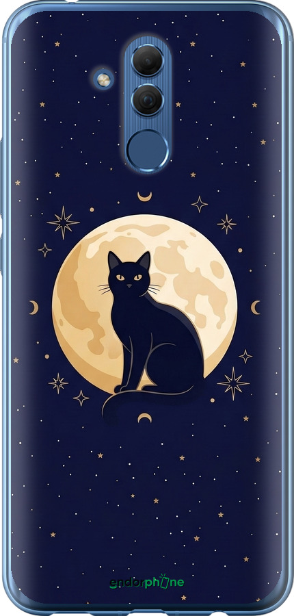 Силиконовый чехол Cute Cat Celestial/Witchy для Huawei Mate 20 Lite - 6787u-1575 изображение 