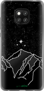 2D пластиковый чехол Минималистический горный пейзаж для Huawei Mate 20 Pro - 6438t-1567 изображение 
