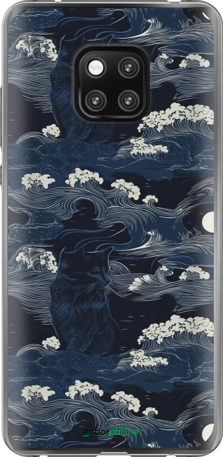 2D пластиковый чехол Морская тематика в стиле арт-деко для Huawei Mate 20 Pro - 6520t-1567 изображение 