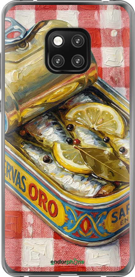 Силиконовый чехол Vintage Sardine Tin Phone для Huawei Mate 20 Pro - 6772u-1567 изображение 