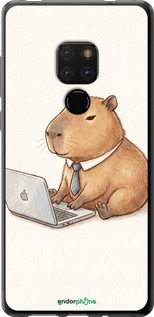 2D пластиковый чехол 'Funny Capybara CEO Working' для Huawei Mate 20 изображение 1