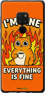 2D пластиковий чехол Funny Cat для Huawei Mate 20 - 6786t-1578 изображение 