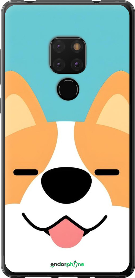 2D пластиковый чехол Корги для Huawei Mate 20 - 6280t-1578 изображение 