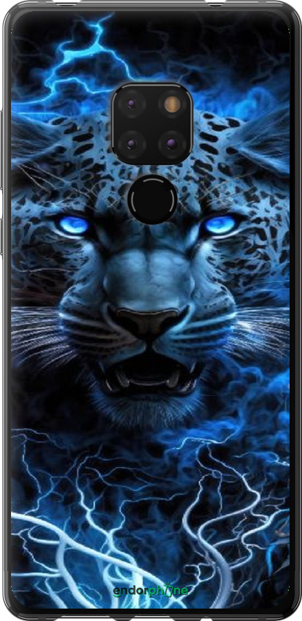 2D пластиковий чехол Крижаний леопард для Huawei Mate 20 - 6460t-1578 изображение 