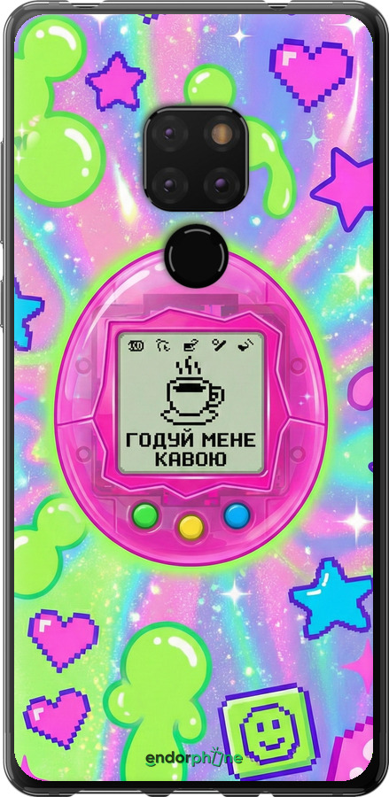 2D пластиковый чехол Y2K Aesthetic Retro Pet: Годуй мене кавою для Huawei Mate 20 - 6784t-1578 изображение 