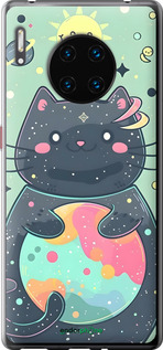 Силиконовый чехол Милый котик для Huawei Mate 30 Pro - 6364u-1796 изображение 