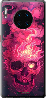 Силиконовый чехол Череп арт для Huawei Mate 30 Pro - 6385u-1796 изображение 