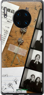 Силиконовый чехол Aesthetic Scrapbook Collage для Huawei Mate 30 Pro - 6773u-1796 изображение 