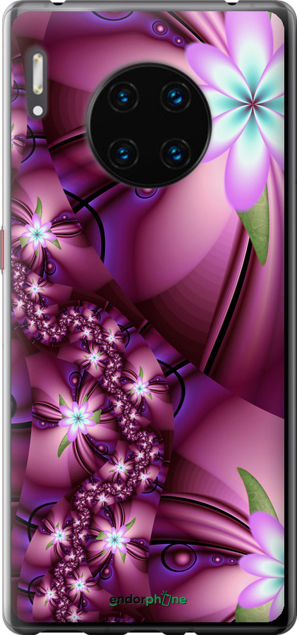 

Силіконовий чохол "Квіткова мозаїка" для Huawei Mate 30 Pro, Рожевий