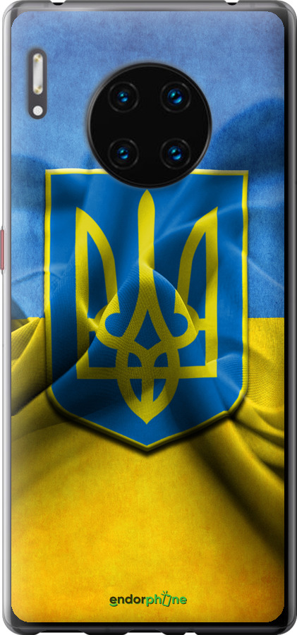 

Силіконовий чохол "Прапор та герб України" для Huawei Mate 30 Pro, Блакитний